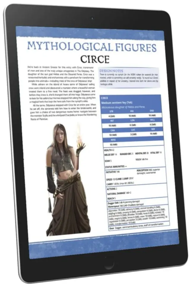 EN Publishing Circe WOIN figurbok PDF mytologi