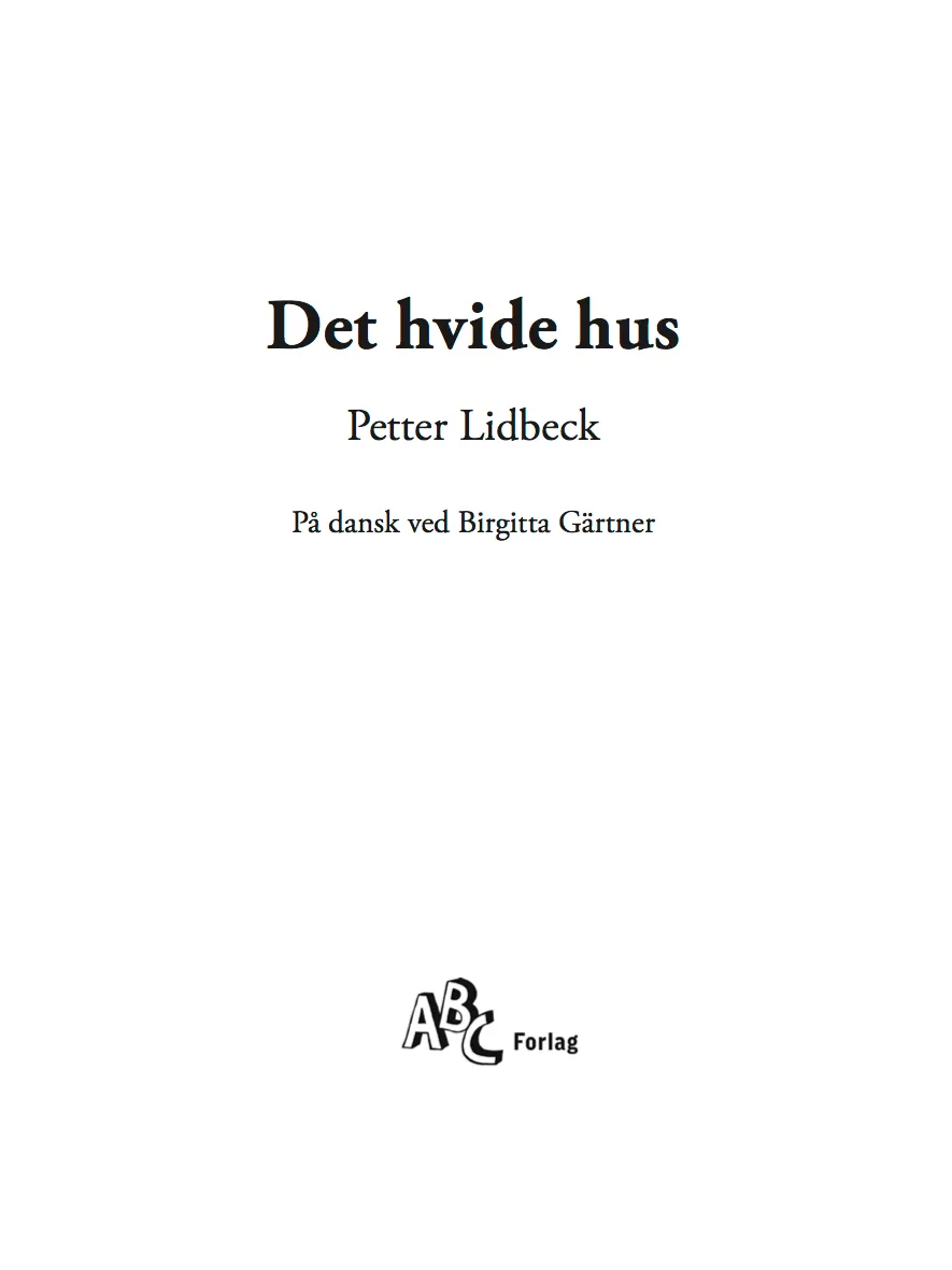 ABC Forlag Det hvide hus e-bok dansk utgåva