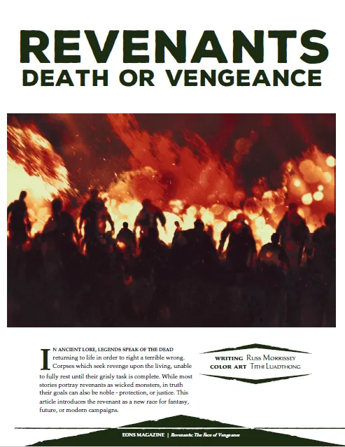 EN Publishing Revenants Death or Vengeance rasbok PDF WOIN