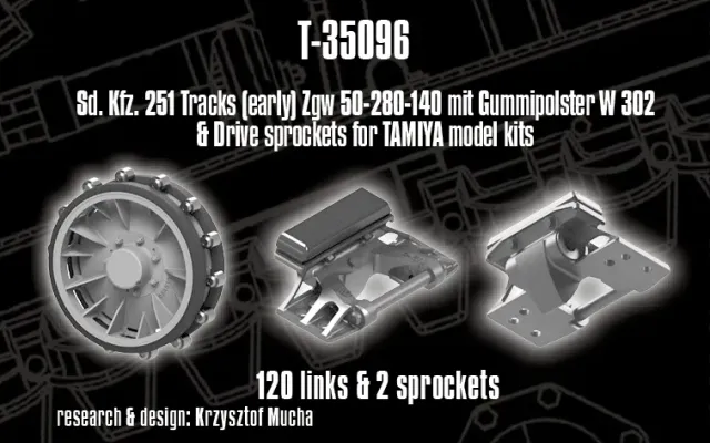 Rossagraph QuickTracks T-35096 band 1/35 Sd.Kfz. 251 tidig
