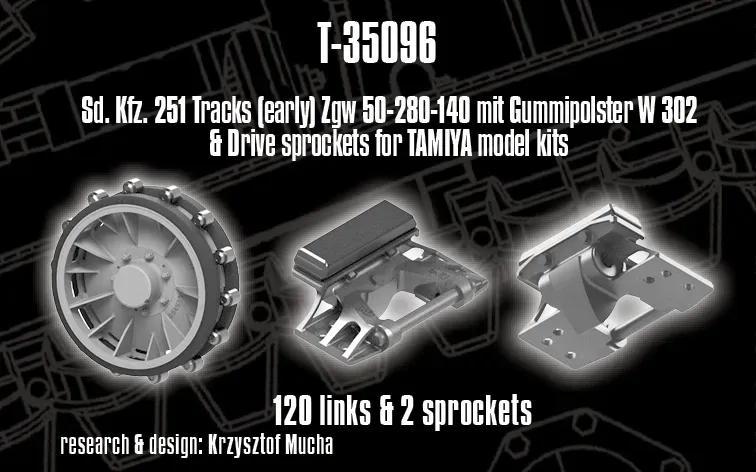 Rossagraph QuickTracks T-35096 band 1/35 Sd.Kfz. 251 tidig