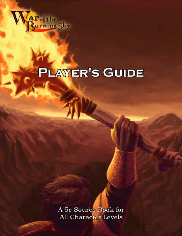 EN Publishing War of the Burning Sky Player's Guide spelguide PDF