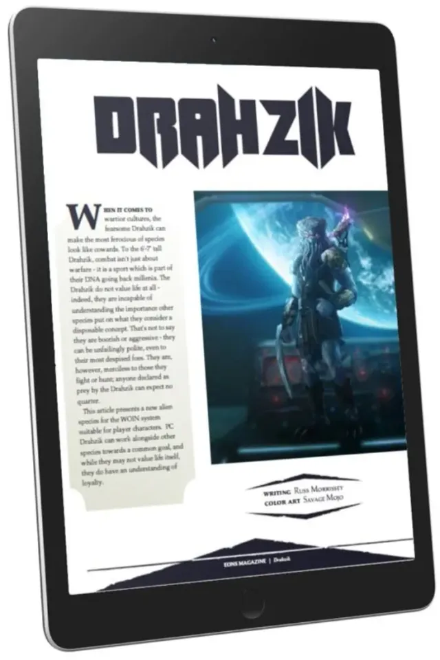EN Publishing WOIN Drahzik rollspel PDF jägare