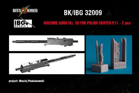 Rossagraph BitsKrieg BK/IBG32009 kulspruta Wz.33 PZL P.11 1:32