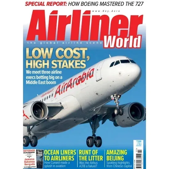Airliner World March 2022 tidning trafikflyg backissue