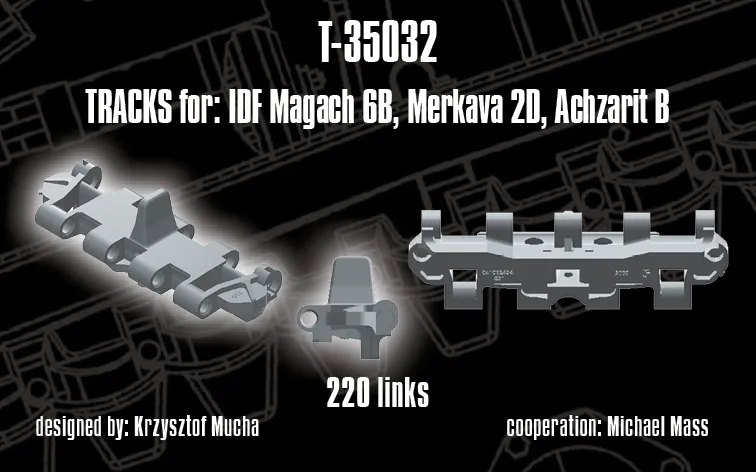 Rossagraph QuickTracks T-35032 bandlänkar 1:35 IDF