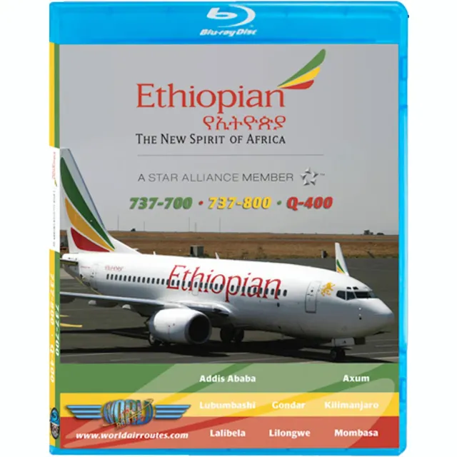 World Air Routes Ethiopian Boeing 737-700/800 blu-ray film