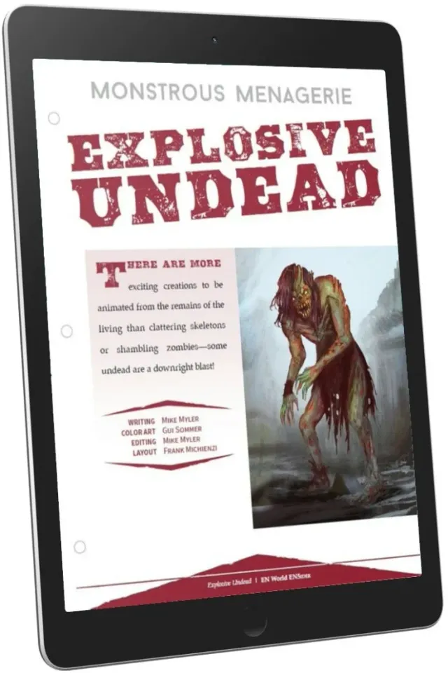 EN Publishing Monstrous Menagerie Explosive Undead rollspels-PDF