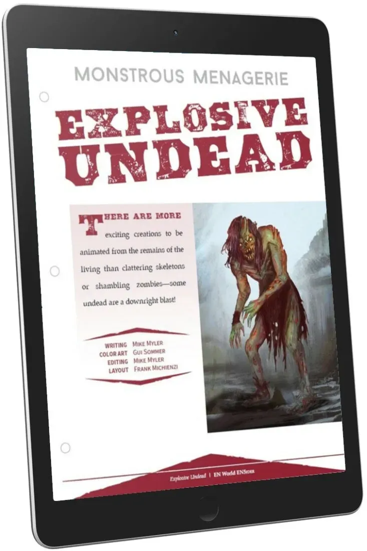 EN Publishing Monstrous Menagerie Explosive Undead rollspels-PDF