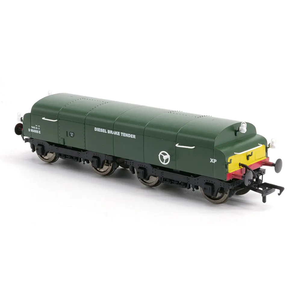 Key Publishing BR Diesel Brake Tender B964066E godsvagn grön