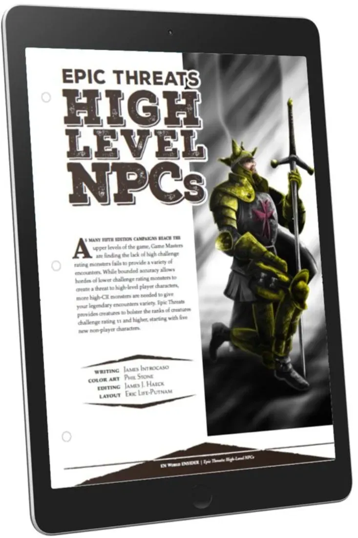 EN Publishing Epic Threats High Level NPCs rollspel PDF