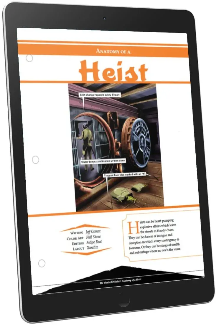 EN Publishing Anatomy of a Heist äventyr PDF kupp