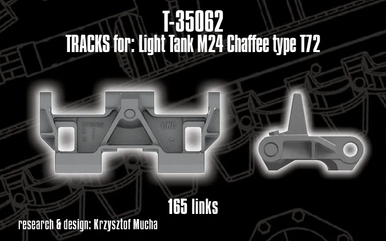Rossagraph QuickTracks T-35062 larvband M24 Chaffee T72