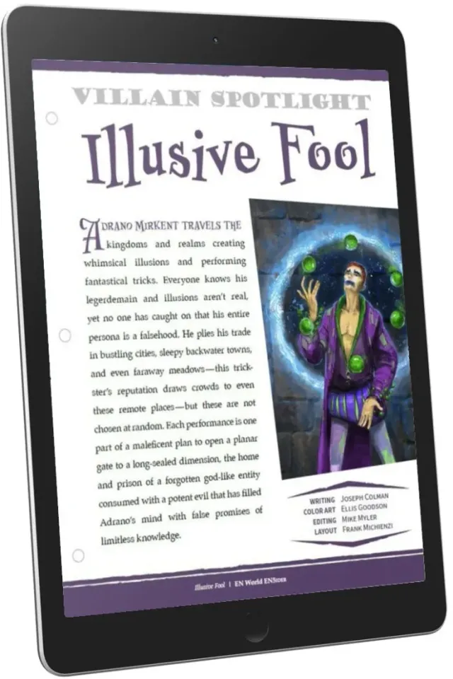 EN Publishing Villain Spotlight Illusive Fool skurk PDF