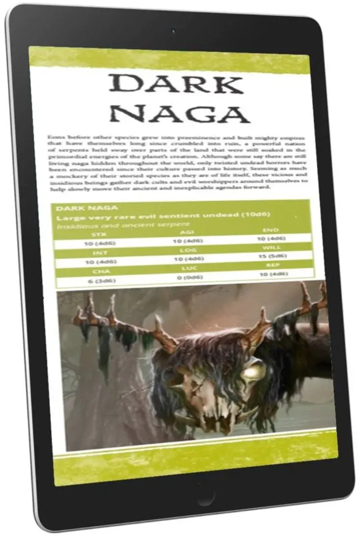 EN Publishing Dark Naga monster PDF skuggorm
