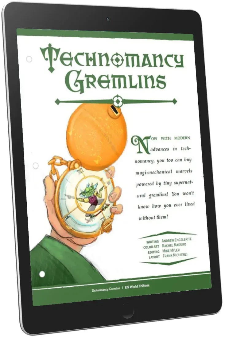 EN Publishing Technomancy Gremlins PDF magiska föremål