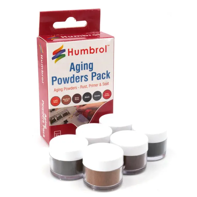 Humbrol Aging Powders AV0020 modellpulver 6-pack