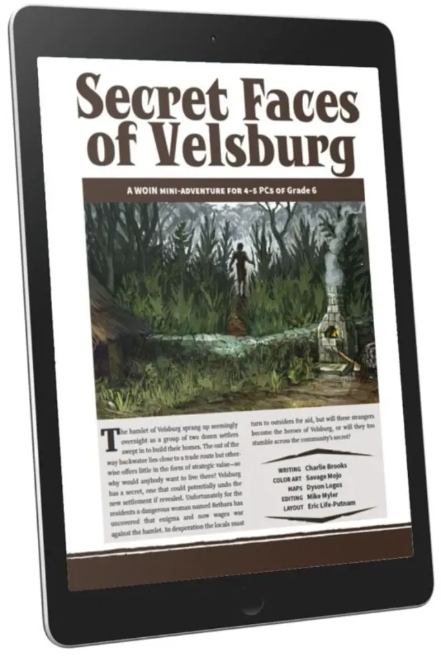 EN Publishing Secret Faces of Velsburg äventyr PDF