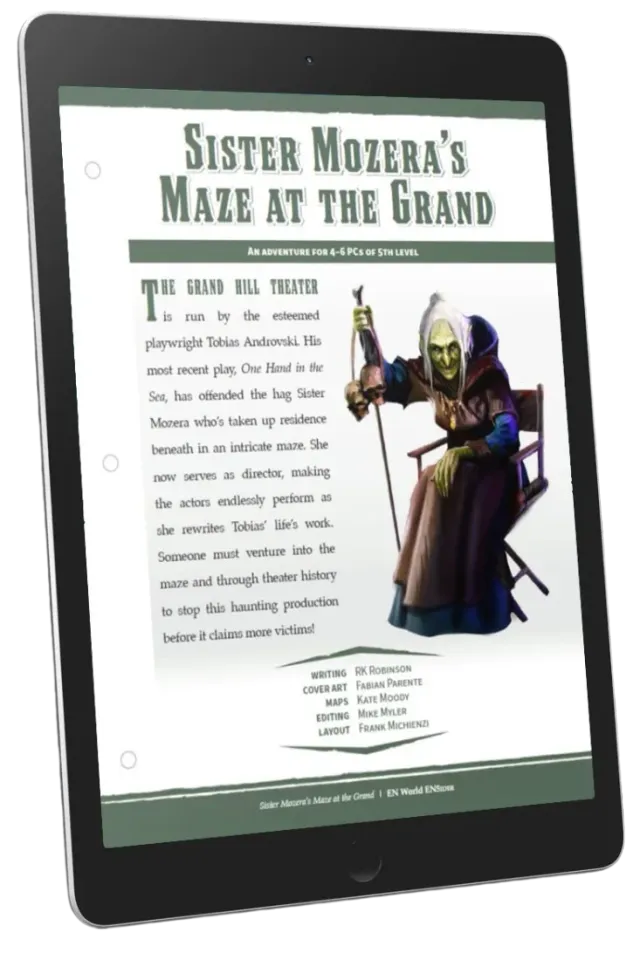 EN Publishing Sister Mozera's Maze at the Grand äventyr PDF nivå5
