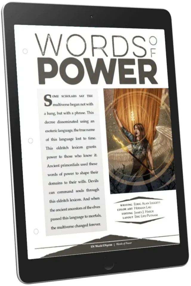 EN Publishing Words of Power rollspels-PDF 50 kraftord