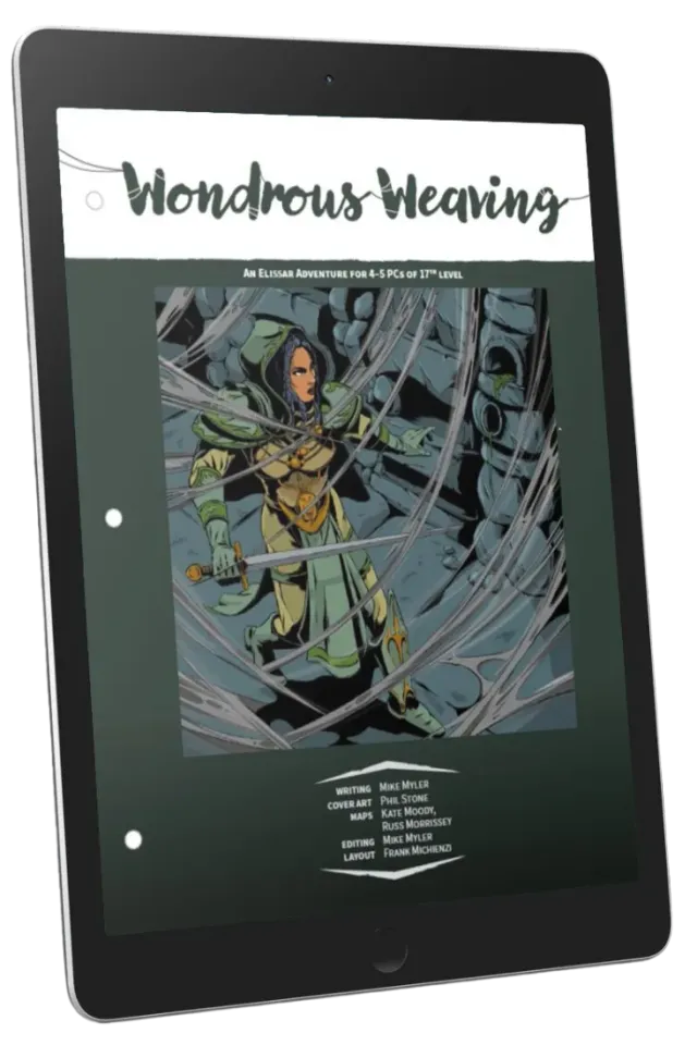 EN Publishing Wondrous Weaving D&D 5e äventyr pdf spindlar