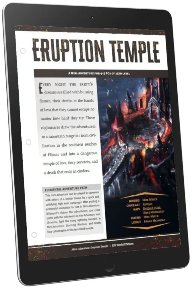 EN Publishing Eruption Temple äventyr PDF eldtempel