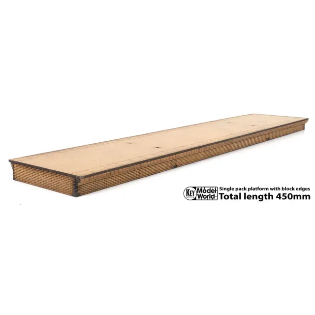 PJM Models OO Single Platform Block Edges byggsats 450mm