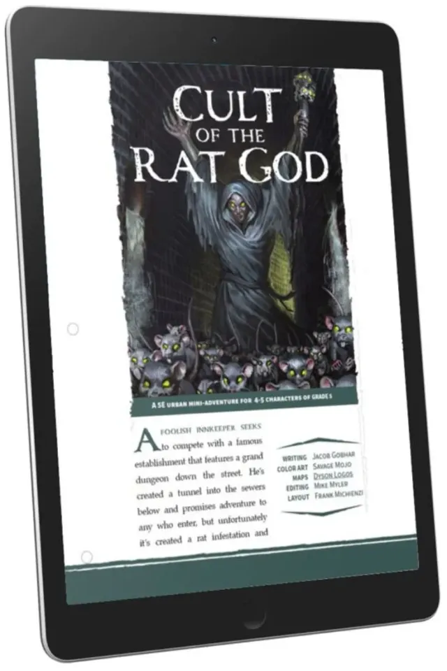 EN Publishing Cult of the Rat God äventyr PDF WOIN startnivå