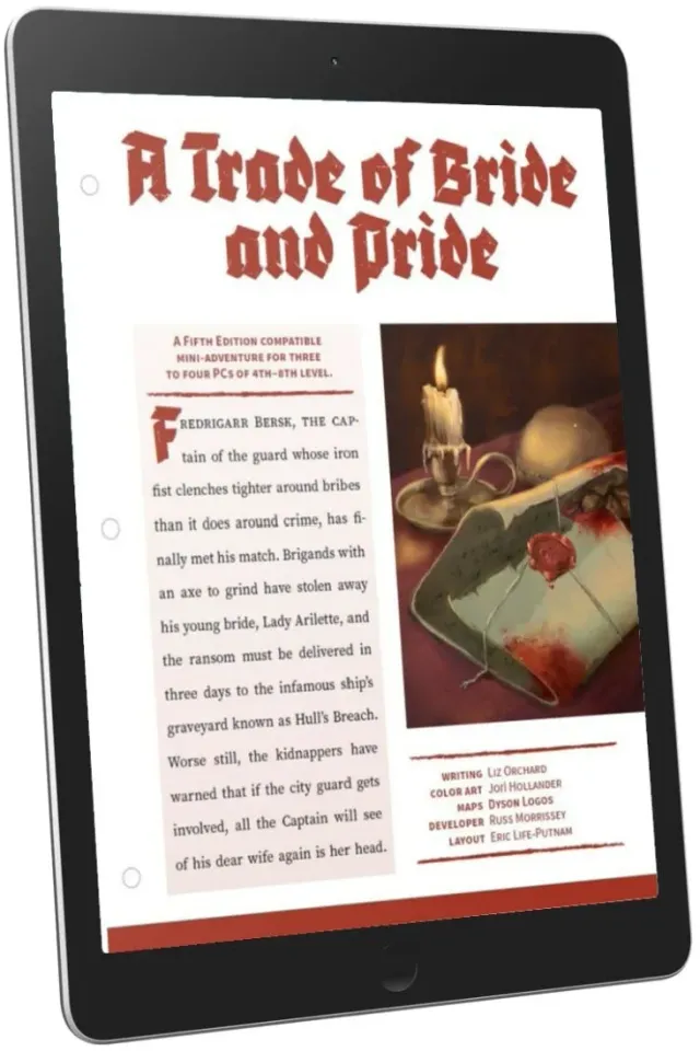 EN Publishing A Trade of Bride and Pride rollspel pdf lv 4-8