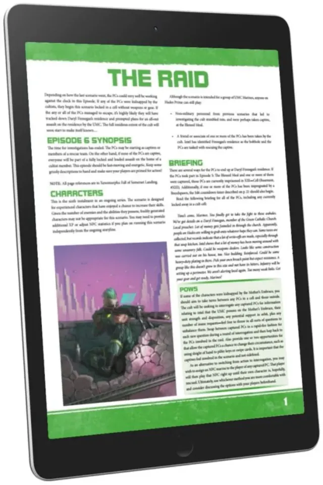 EN Publishing The Raid äventyr PDF xenomorph del 6
