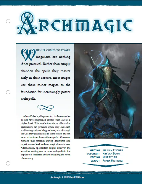 EN Publishing Spells Archmagic pdf D&D 5e besvärjelser