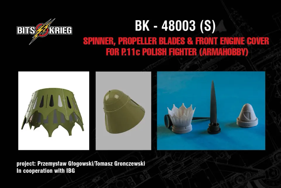 Rossagraph BitsKrieg BK48003S resindelar PZL P.11c 1:48