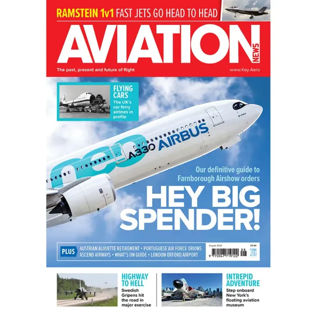 Aviation News August 2024 tidning lösnummer flyg