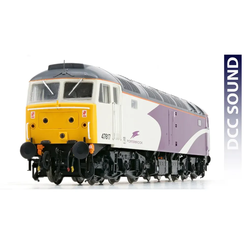 Heljan Class 47 47817 Porterbrook modellok OO DCC-ljud