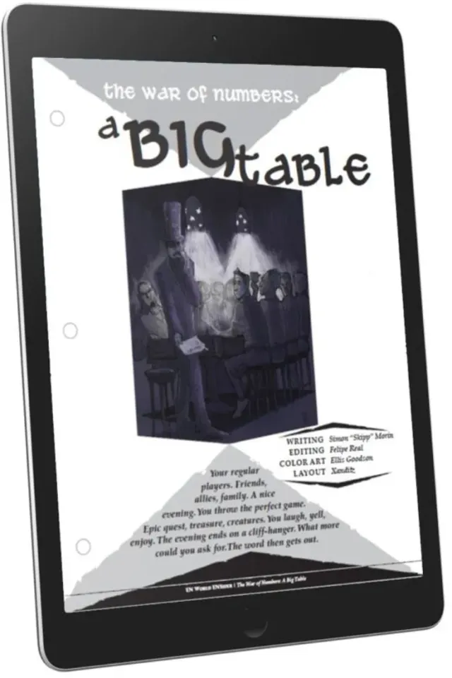 EN Publishing War of Numbers Big Table rollspel PDF storspel