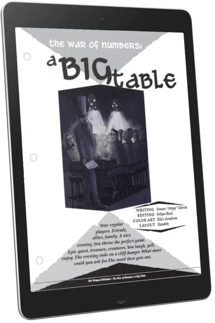 EN Publishing War of Numbers Big Table rollspel PDF storspel