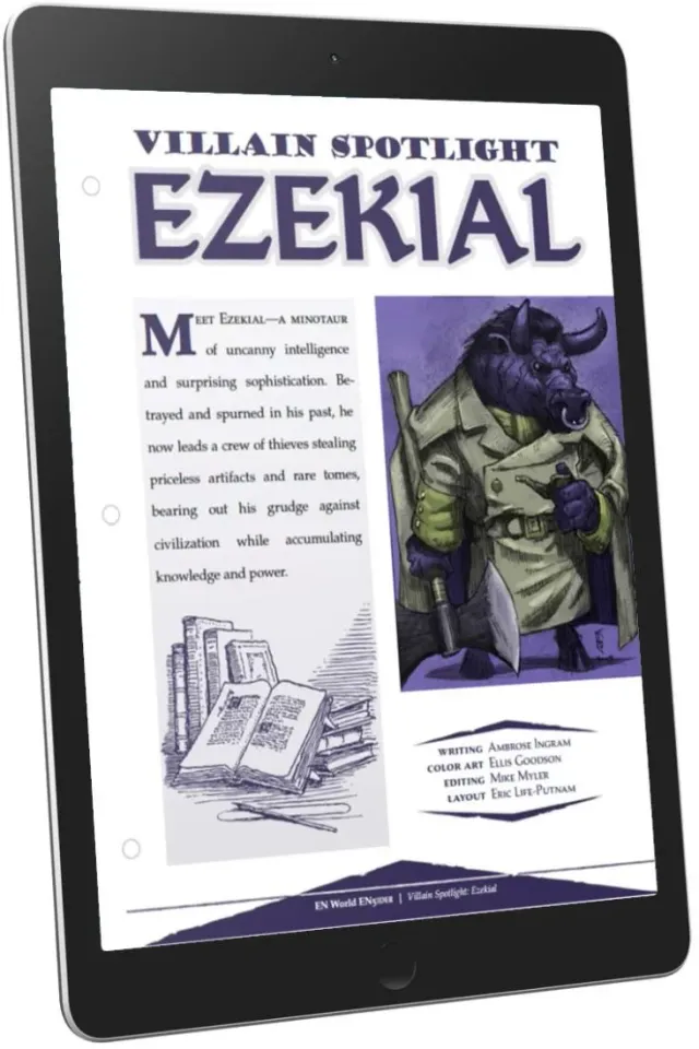 EN Publishing Ezekial Villain's Spotlight rollspel pdf minotaur