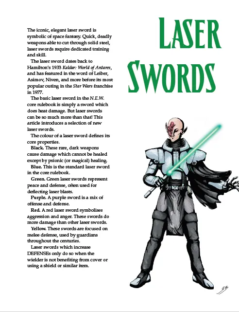 EN Publishing Laser Swords WOIN rollspel PDF
