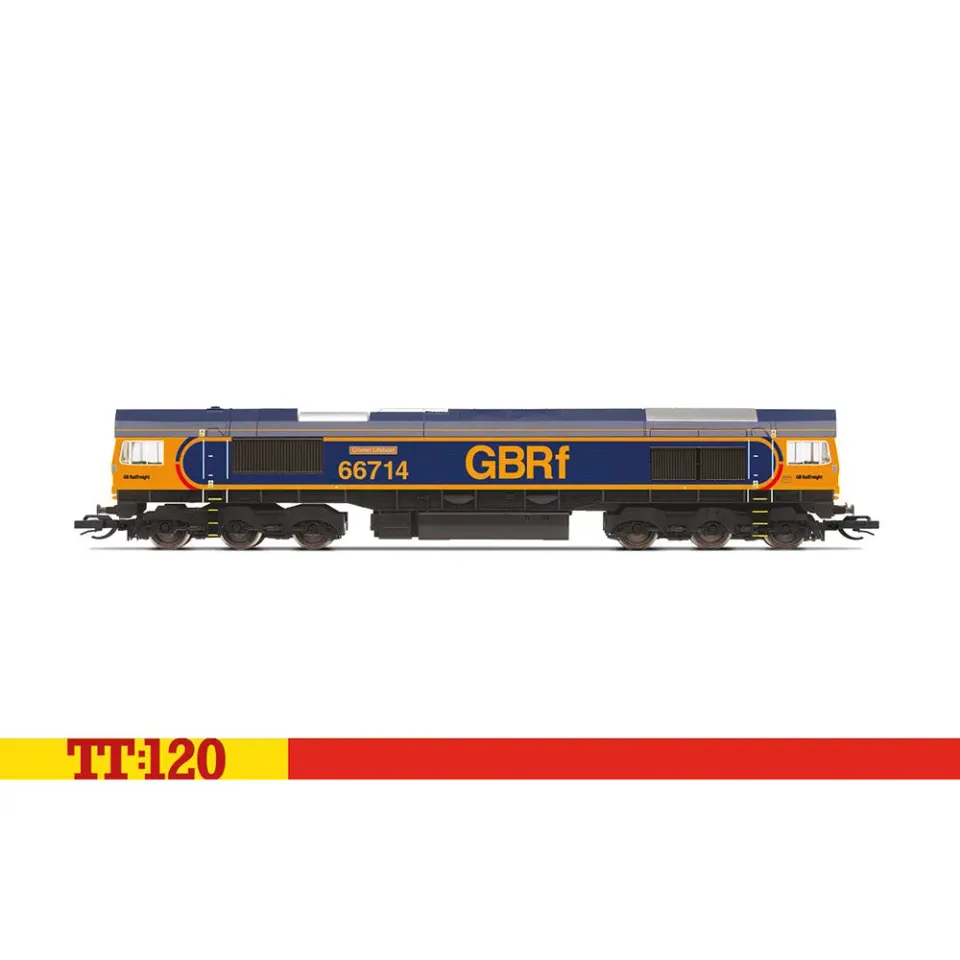 Hornby TT:120 GBRf Class 66 66714 diesellok Cromer Lifeboat era 11