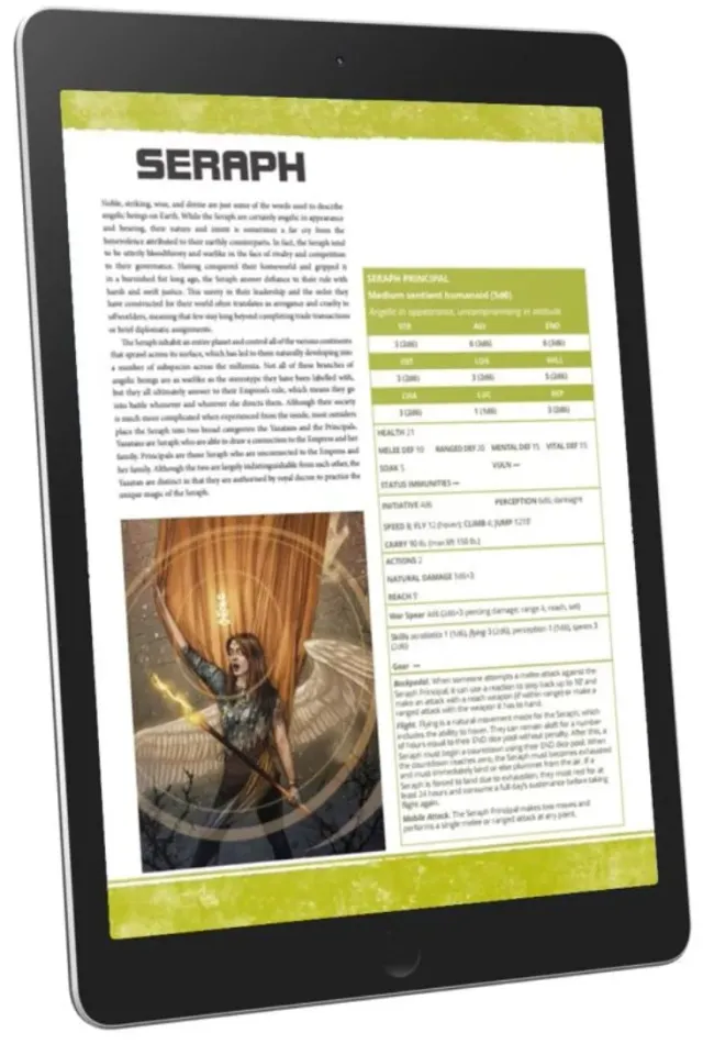 EN Publishing Seraph flygande art rollspel PDF