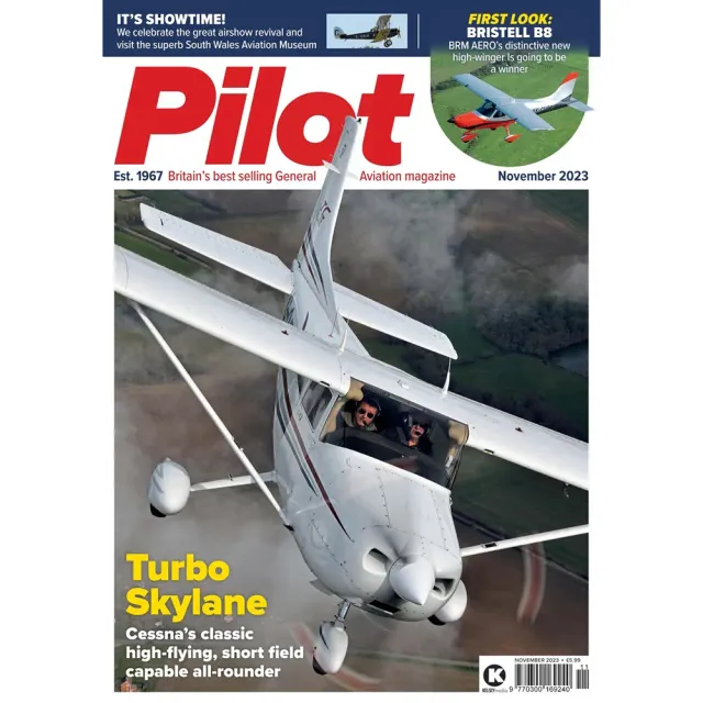 Pilot Magazine november 2023 tidning Turbo Skylane
