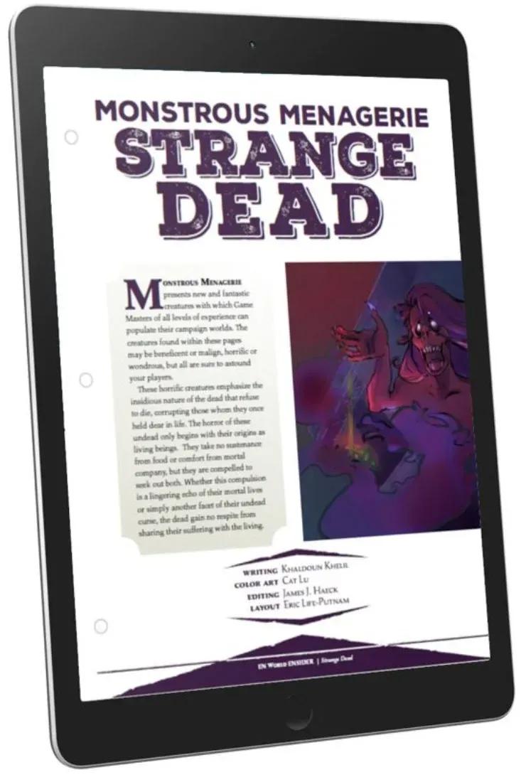 EN Publishing Monster Menagerie Strange Dead monsterbok PDF