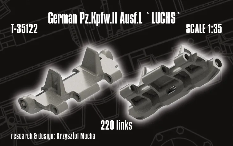 QuickTracks T-35122 Luchs bandlänkar 1:35 resin