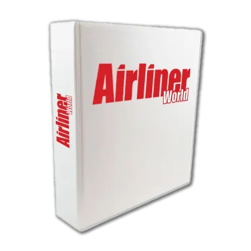 Airliner World pärm 12 nummer vit röd