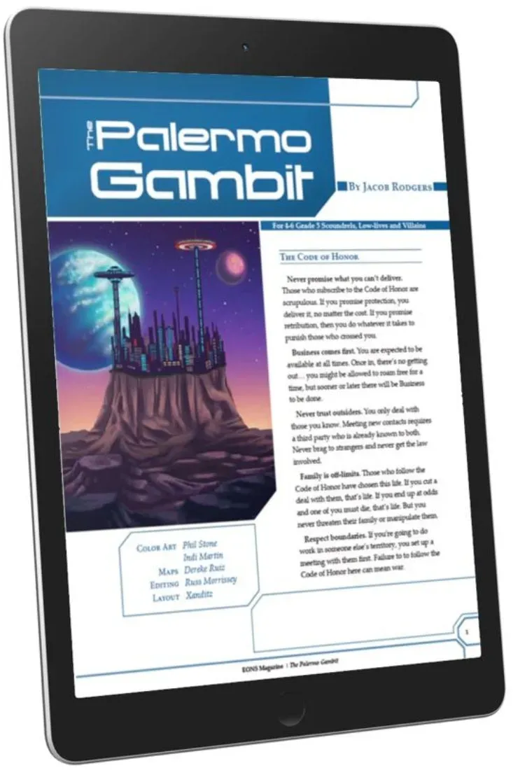 EN Publishing The Palermo Gambit äventyr PDF WOIN gangster