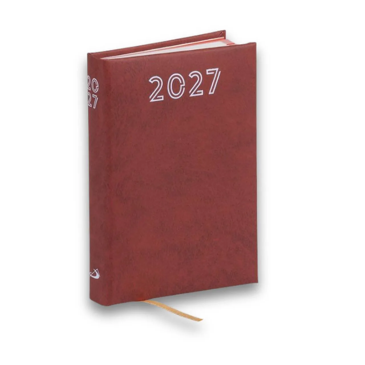 STANDARD B7 fickkalender 2027 brun 8x11,5 cm