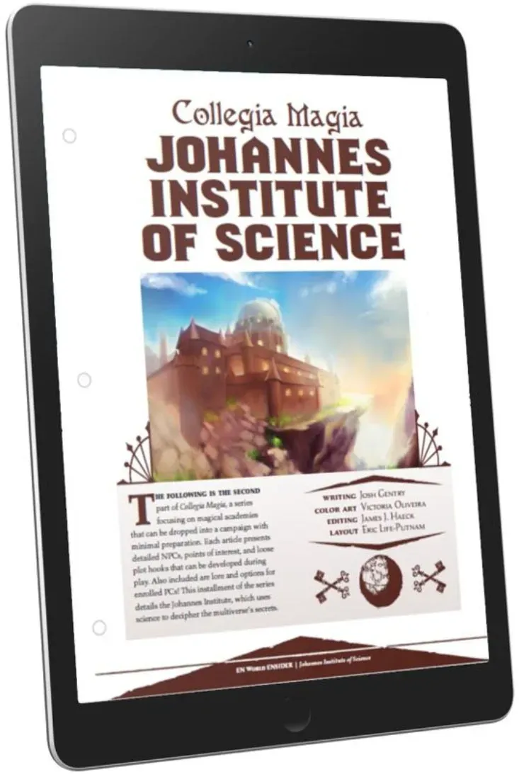 EN Publishing Collegia Magia Johannes Institute platsbok PDF 5e