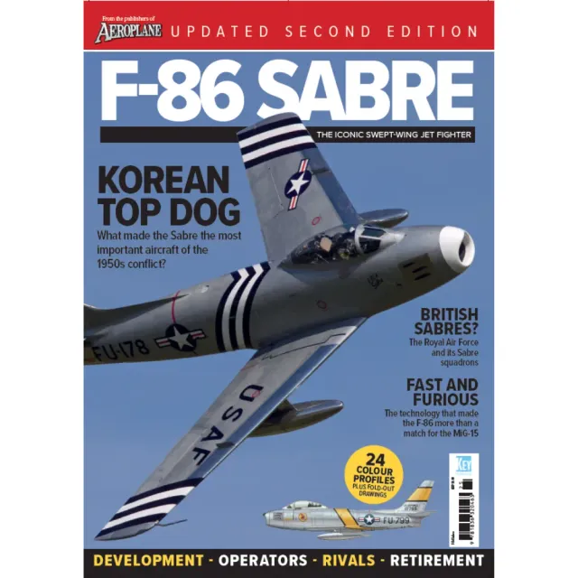 Aeroplane F-86 Sabre bokazine 116 sidor Koreakriget
