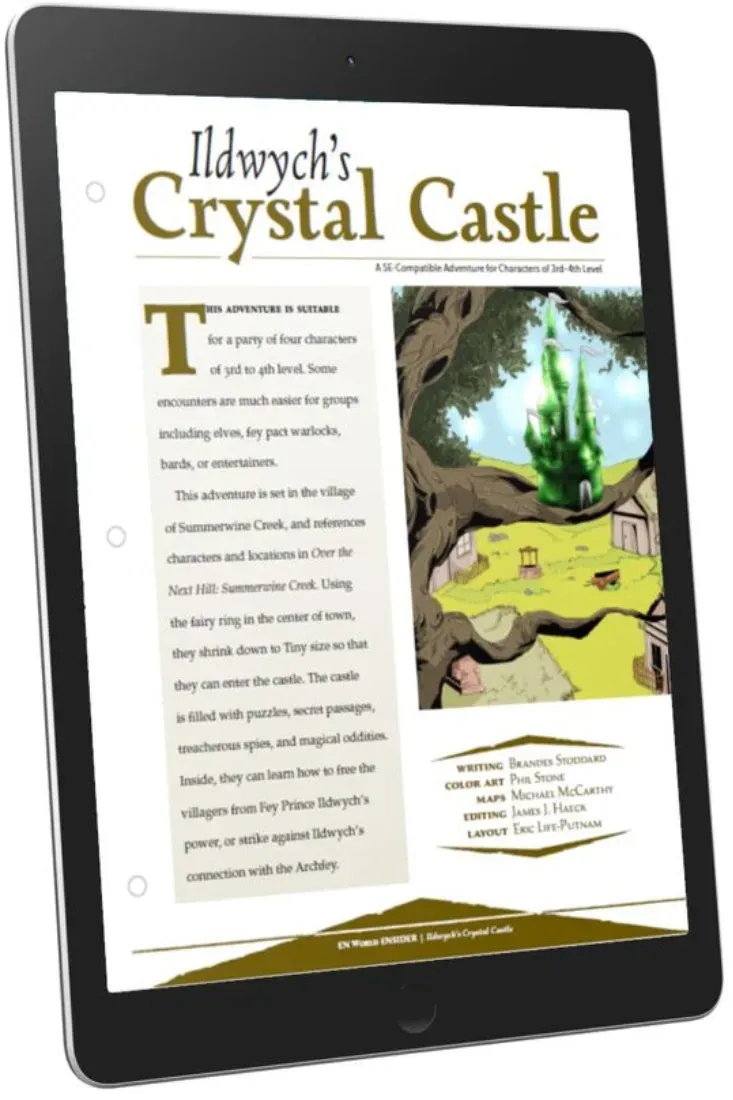 EN Publishing Ildwych Crystal Castle äventyr PDF nivå 3-4