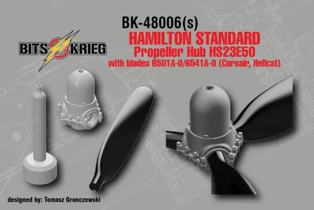 Rossagraph BitsKrieg BK48006S propellernav HS23E50 Corsair 1/48